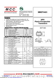 MMDT4401 datasheet pdf Micro Commercial Components