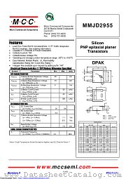 MMJD2955 datasheet pdf Micro Commercial Components