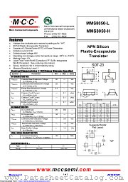 MMS8050-H datasheet pdf Micro Commercial Components