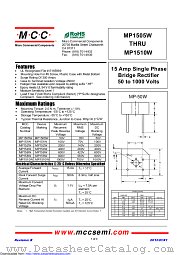 MP1510W datasheet pdf Micro Commercial Components