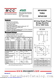 MP4010W datasheet pdf Micro Commercial Components