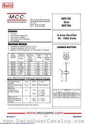 MR760 datasheet pdf Micro Commercial Components