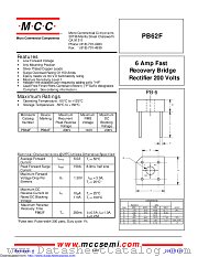 PB62F datasheet pdf Micro Commercial Components