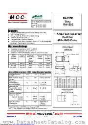 RA158E datasheet pdf Micro Commercial Components