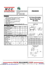 RB400DS datasheet pdf Micro Commercial Components