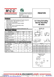 RB421DS datasheet pdf Micro Commercial Components