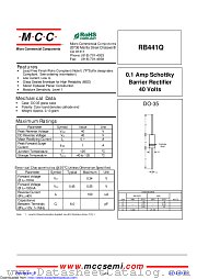RB441Q datasheet pdf Micro Commercial Components