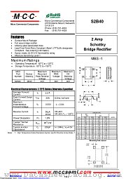 S2B40 datasheet pdf Micro Commercial Components