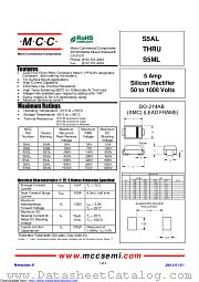 S5AL datasheet pdf Micro Commercial Components