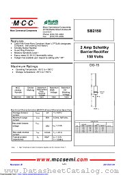 SB2150 datasheet pdf Micro Commercial Components