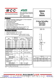 SB245 datasheet pdf Micro Commercial Components