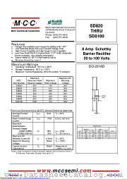 SD840 datasheet pdf Micro Commercial Components