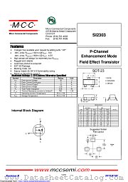 SI2303 datasheet pdf Micro Commercial Components