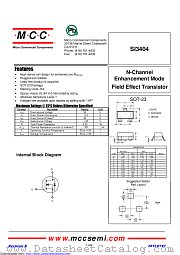 SI3404 datasheet pdf Micro Commercial Components