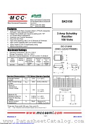 SK3150 datasheet pdf Micro Commercial Components