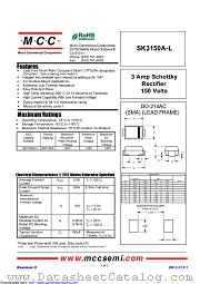 SK3150A-L datasheet pdf Micro Commercial Components