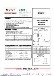 SK3200 datasheet pdf Micro Commercial Components