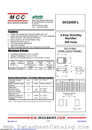 SK3200B-L datasheet pdf Micro Commercial Components