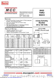 SK64 datasheet pdf Micro Commercial Components