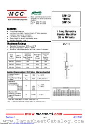 SR103 datasheet pdf Micro Commercial Components
