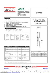 SR1150 datasheet pdf Micro Commercial Components