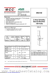SR2150 datasheet pdf Micro Commercial Components