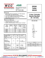 SR302 datasheet pdf Micro Commercial Components