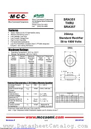 SRA354 datasheet pdf Micro Commercial Components
