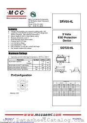 SRV05-4L datasheet pdf Micro Commercial Components