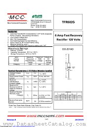 TFR602G datasheet pdf Micro Commercial Components