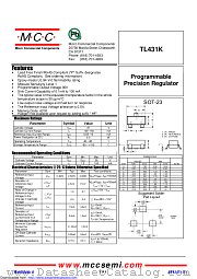 TL431K datasheet pdf Micro Commercial Components