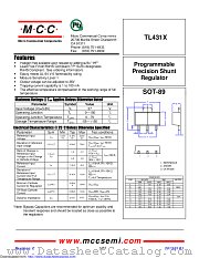 TL431X datasheet pdf Micro Commercial Components
