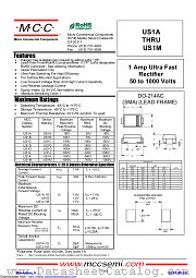 US1C datasheet pdf Micro Commercial Components