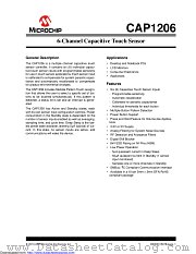 CAP1206-1-AIA-TR datasheet pdf Microchip