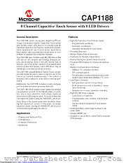 CAP1188 datasheet pdf Microchip