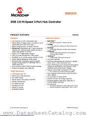 USB2533-1080AEN datasheet pdf Microchip