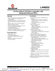 LAN9252TV/ML datasheet pdf Microchip