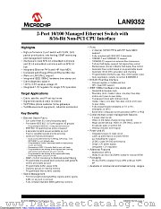 LAN9352T/PT datasheet pdf Microchip