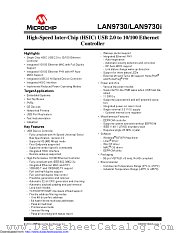 LAN9730 datasheet pdf Microchip