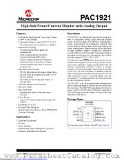 PAC1921 datasheet pdf Microchip