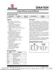 25AA1024T-I/MF datasheet pdf Microchip
