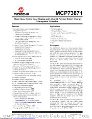 MCP73871-4CCI/ML datasheet pdf Microchip