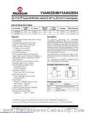 11AA02E64T-I/TT datasheet pdf Microchip