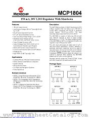 MCP1804T-1802I/OT datasheet pdf Microchip