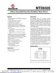 MTD6505T-SSE/NA datasheet pdf Microchip