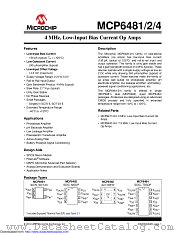 MCP6482-E/MS datasheet pdf Microchip