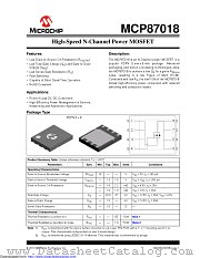 MCP87018T-U/MF datasheet pdf Microchip