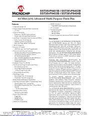 SST38VF6404B-70I/CD datasheet pdf Microchip