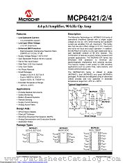 MCP6421T-E/OT datasheet pdf Microchip