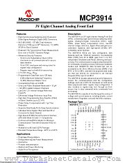 MCP3914A1-E/MV datasheet pdf Microchip